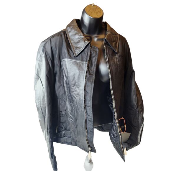 Hein Gericke Leather Motorcycle Jacket Womens 16 Protective Padded Biker Riding - Picture 14 of 16